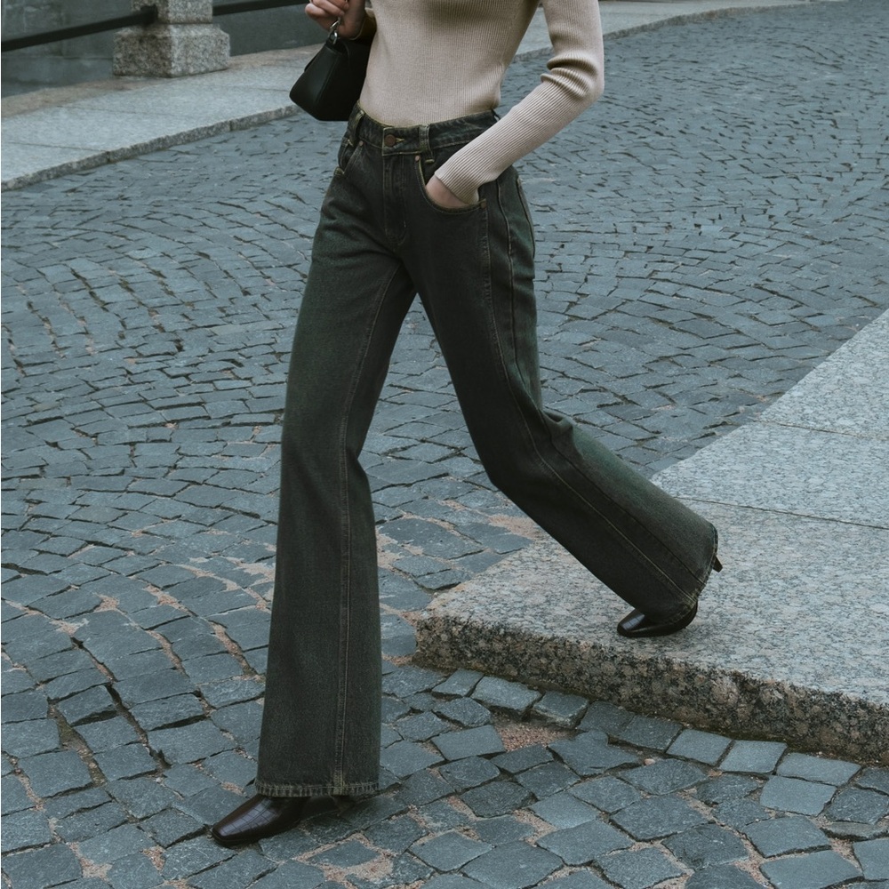 Lichi Green / Brown Jeans